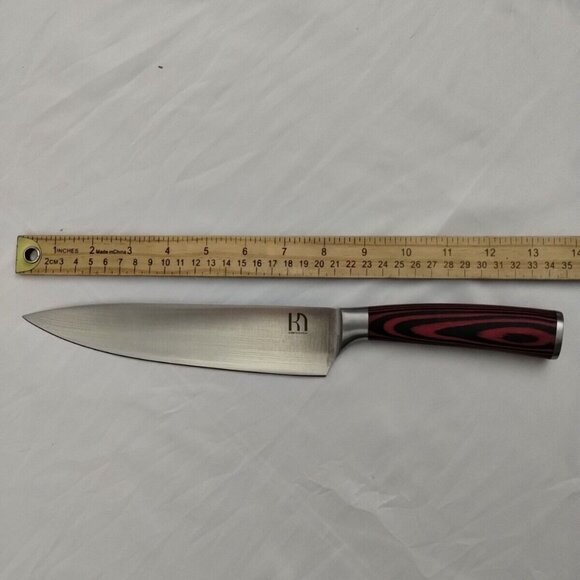 KnifeSaga Japanese Chef Knife Professional 8-Inch Blade High Carbon Steel - Picture 4 of 6